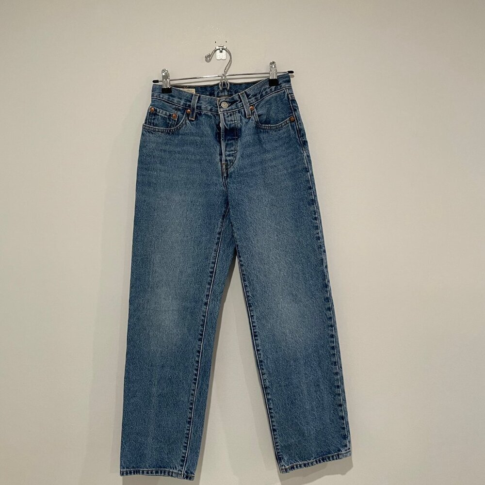 Levis Women Blue Jeans Size W24 L 30 - Picture 2 of 11